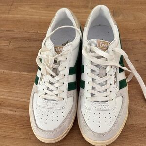 Gola Classic Hawk  White and Green shoes
